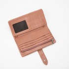 Кошелёк женский на кнопке, цвет розовый - фото 45923101