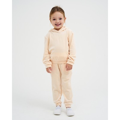 Костюм детский (толстовка, брюки) KAFTAN: Soft plushy, размер 34 (122-128 см), цвет молочный