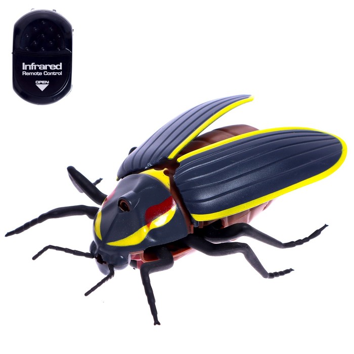 Насекомое радиоуправляемое «Светлячок», работает от батареек, свет - Фото 1