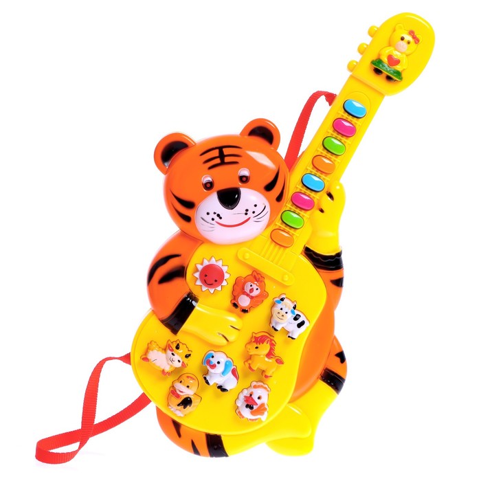 Музыкальная игрушка гитара «Тигрёнок», звуковые эффекты - фото 1911650679