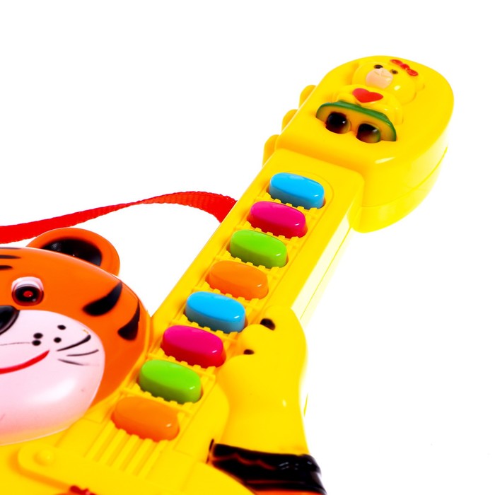 Музыкальная игрушка гитара «Тигрёнок», звуковые эффекты - фото 1885270405