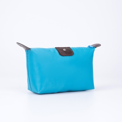 Косметичка на молнии, цвет голубой