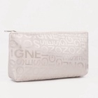 Косметичка - пенал на молнии, маленькая, с буквами, белая - Фото 4