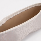 Косметичка - пенал на молнии, маленькая, с буквами, белая - Фото 2