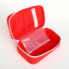 Косметичка дорожная, отдел на молнии, цвет серый - фото 24650086