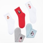 Набор новогодних женских носков "Котики" р. 36-39 (23-25 см), 5 пар - Фото 4