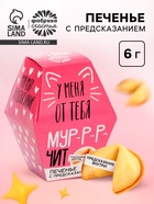 Печенье с предсказанием «У меня от тебя мурчит», 1 шт. - Фото 1