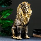 Фигура "Лев сидящий" черное золото, 40х25х55см - фото 319721917