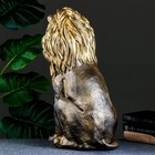 Фигура "Лев сидящий" черное золото, 40х25х55см - Фото 3