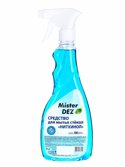 Средство для мытья стёкол Mister DEZ Eco-Cleaning, нитхинол, 500 мл