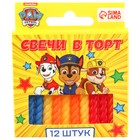 Свечи для торта «С Днем Рождения», 12 штук, Щенячий Патруль - Фото 4
