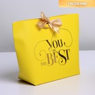 Пакет подарочный, упаковка, «You are the best», 19 х 20 х 9 см - фото 6505971