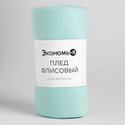 Плед Экономь и Я Мятный 75*100 см, пл.160 г/м2, 100% п/э - фото 25573628