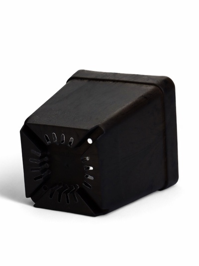 Горшок для цветов с поддоном, 7×7×7.5 см, 200 мл, пластиковый, МИКС