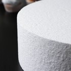 Фальшярус для торта круглый, d=30 см, h=10 см, белый - Фото 2