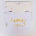 Нагрудник/слюнявчик для кормления «Little lady» на кнопке - Фото 4