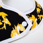 Нагрудник/слюнявчик для кормления M&B «Lux Style» на кнопке - Фото 4