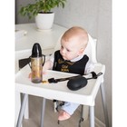 Нагрудник/слюнявчик для кормления «Little boss» на кнопке - Фото 9