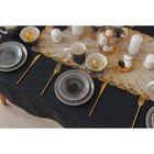 Салфетка ажурная для стола «Лучи», 84×40 см, ПВХ, цвет золотой - фото 4339349