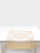 Дорожка сервировочная на стол «Восток», ажурная, 84×40 см, ПВХ, золотая 6959474