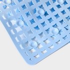 Коврик противоскользящий в ванну Доляна «Клеточка», на присосках, 50×50 см, МИКС - Фото 3