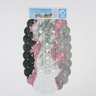 Коврик противоскользящий в ванну на присосках Доляна «Срез», 37×67 см - Фото 3