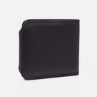 Портмоне мужское на кнопке, чёрное - Фото 3