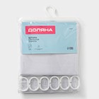 Штора для ванной Доляна «Секрет» с люверсами, 180×180 см - Фото 6