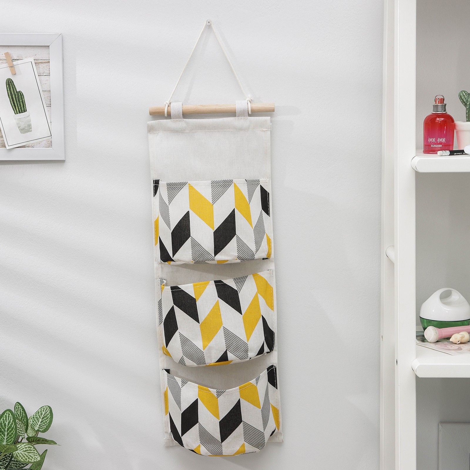 Органайзер подвесной с карманами Доляна «Зиг-заг», 3 отделения, 58×20 ...