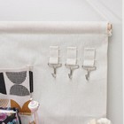 Органайзер подвесной с карманами Доляна «Песок», 3 отделения, 33×34 см - фото 24336251