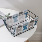 Корзинка для хранения Доляна «Песок», 25,5×15,5×12 см, цвет голубой - Фото 2