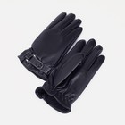 Перчатки мужские, безразмерные, с утеплителем, цвет чёрный - фото 321309532