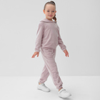 Костюм детский (толстовка, брюки) KAFTAN "Basic line" размер 32 (110-116см), лиловый - Фото 3