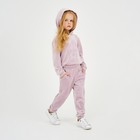 Костюм детский (толстовка, брюки) KAFTAN "Basic line" размер 32 (110-116см), лиловый - фото 26099270