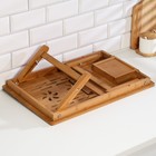 Столик для ноутбука складной, 30х50 см, дерево - Фото 16