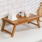 Столик для ноутбука складной, 30х50 см, дерево - Фото 7