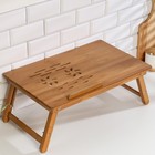 Столик для ноутбука складной, 30х50 см, дерево - фото 4339398