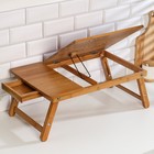 Столик для ноутбука складной, 30х50 см, дерево - Фото 12