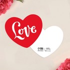 Открытка-мини «Любовь», шрифт, 7 х 6 см - Фото 1