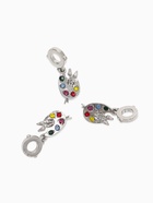 Шарм подвеска «Палитра художника», цветная в серебре 7039840