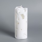 Свеча-цилиндр "Ажурная", 6х15 см, белая - Фото 2