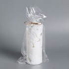 Свеча-цилиндр "Ажурная", 6х15 см, белая - Фото 4