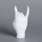 Свеча фигурная "Рука-коза ", 10х4 см,белая - Фото 5