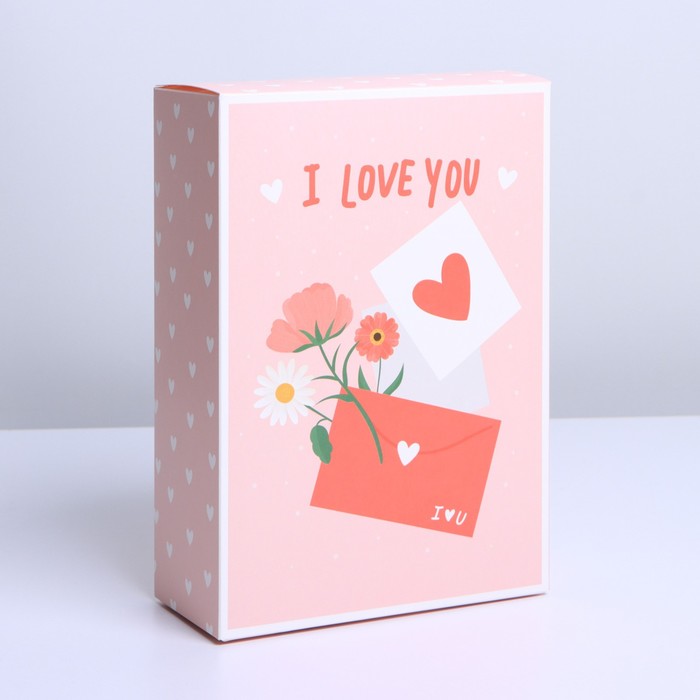 Коробка складная «Любовные письма», 16 × 23 × 7.5 см