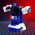 Робот инерционный «Полицейский», трансформируется автоматически при столкновении - фото 3741615
