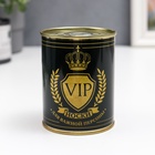 Носки в банке "VIP-носки для важной персоны"  (внутри носки мужские, цвет чёрный) 5413268 - фото 16717032