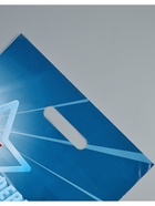 Пакет подарочный «23 февраля», полиэтиленовый с вырубной ручкой, синий, 30×40 см, 50 мк - Фото 2