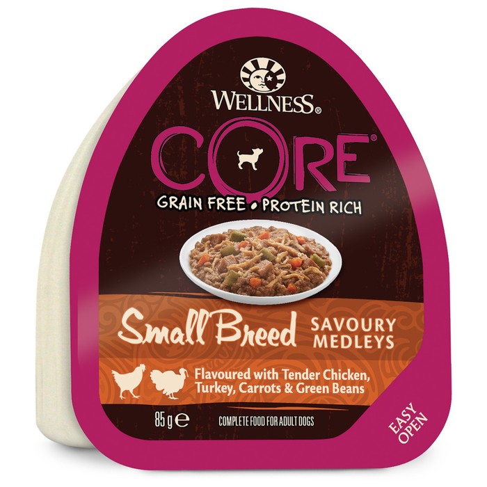 Консервы CORE SMALL BREED для собак мелких пород, курица/индейка/морковь/фасолью, 85 г - Фото 1