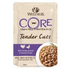 Влажный корм CORE TENDER CUTS для кошек, индейка/утка, нарезка в соусе, пауч, 85 г - фото 301182247