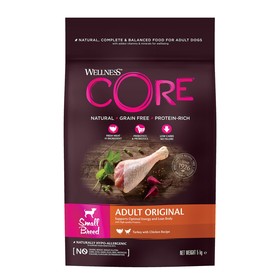 

Сухой корм CORE для собак мелких пород, из индейки с курицей, 5 кг